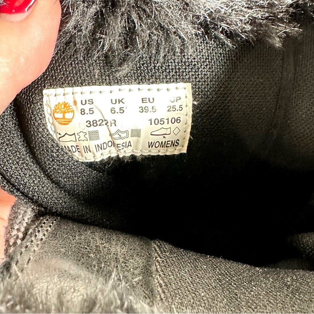 Timberland Women's EarthKeepers Mt Holly Winter Snow Duck Boots Black Suede 8.5 - Picture 12 of 15